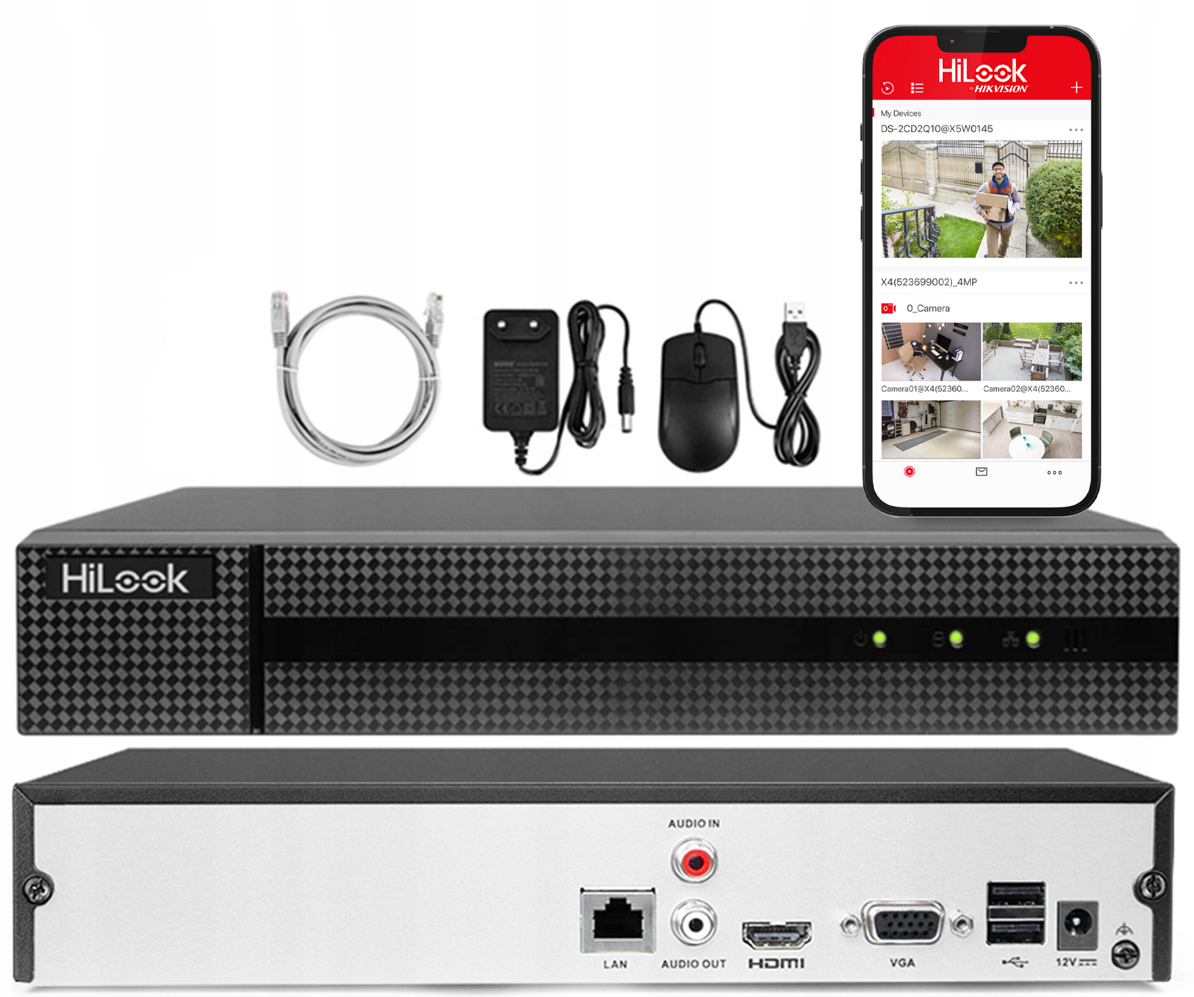 Rejestrator IP PoE HiLook by Hikvision